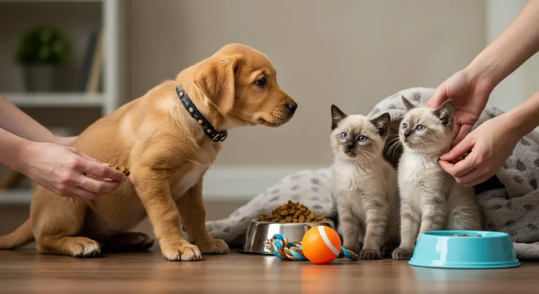 Primeiros cuidados filhotes de pets