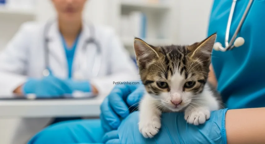 Acompanhamento veterinário para seu gato pet