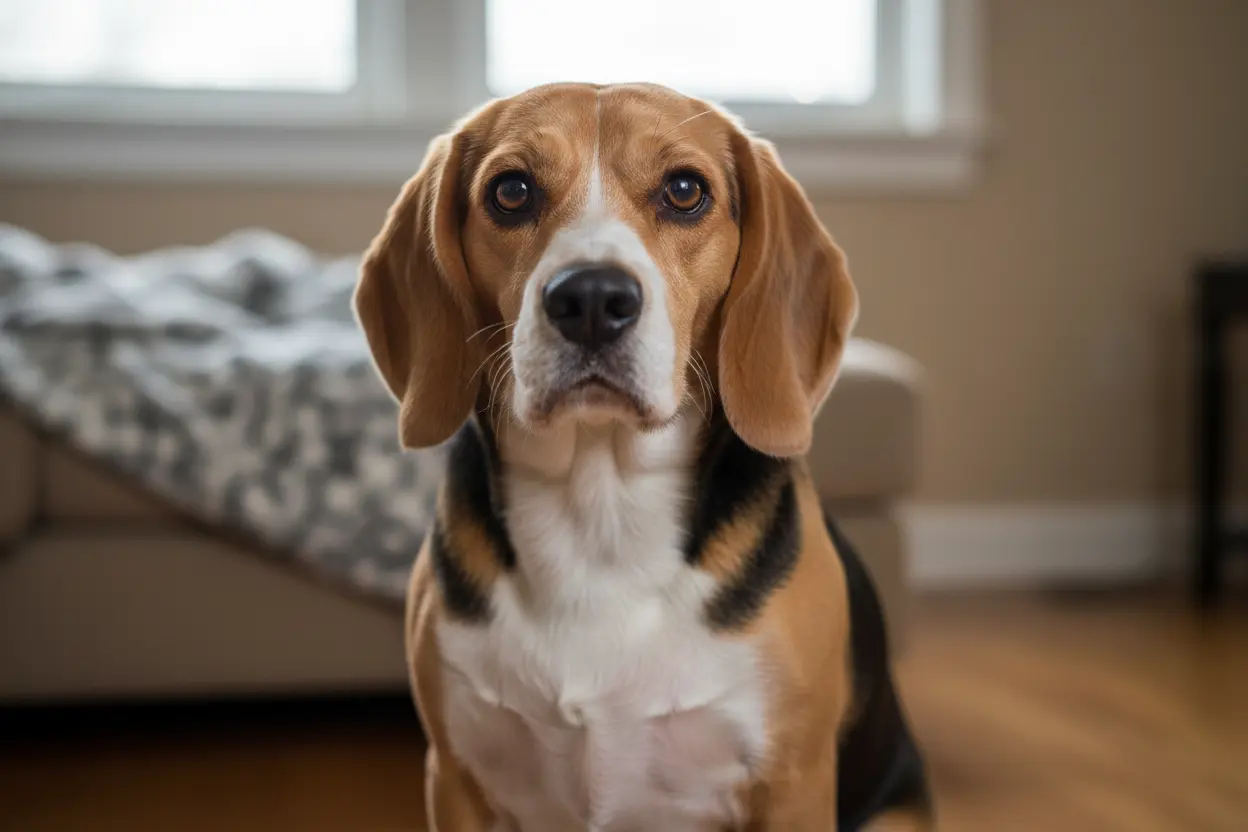 Beagle preocupado sintomas verme