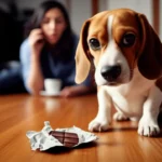Cachorro comeu chocolate panico
