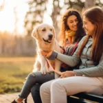 Golden retriever amizade humano cao