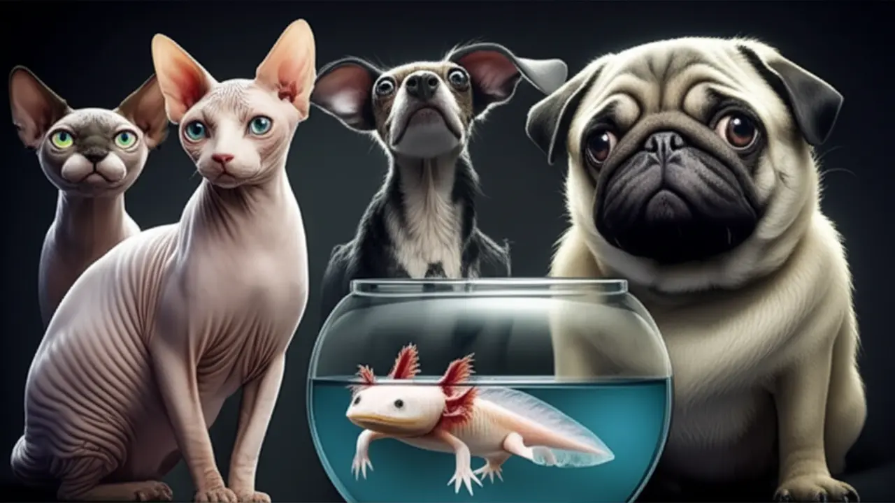 Cães, gatos e outros pets não convencionais e únicos.