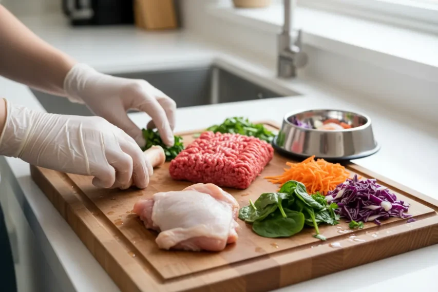 Preparando a alimentação natural BARF com carinho