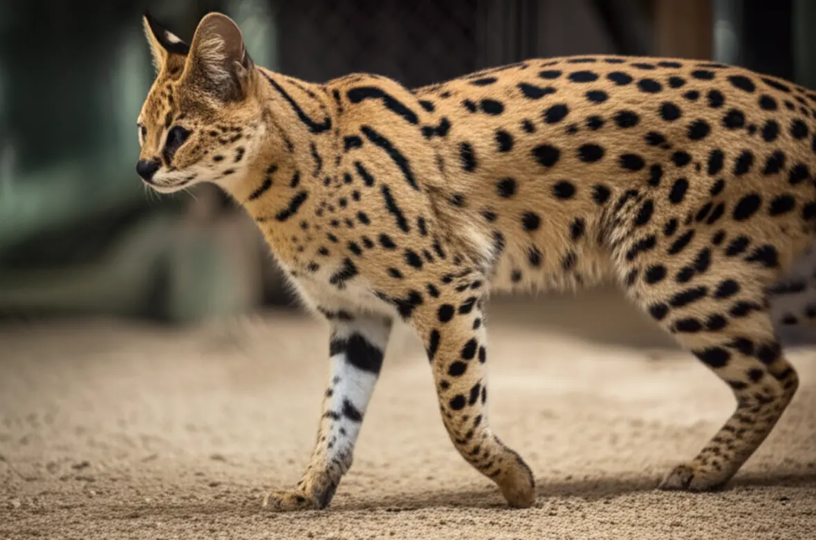 Serval, um dos animais de estimação mais raros e exóticos.