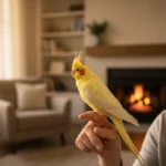 Calopsita carinho humano