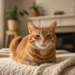 Gato idoso saudavel feliz