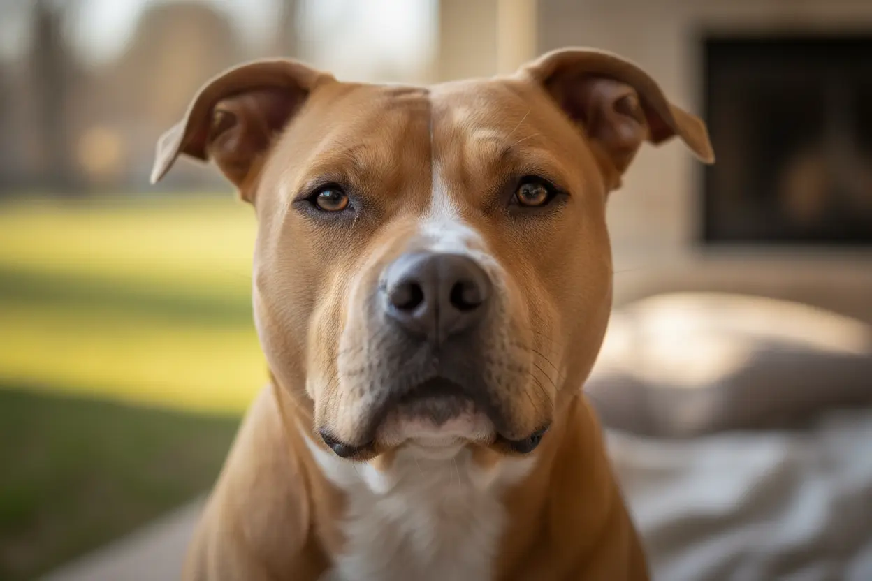 Pitbull olhar gentil