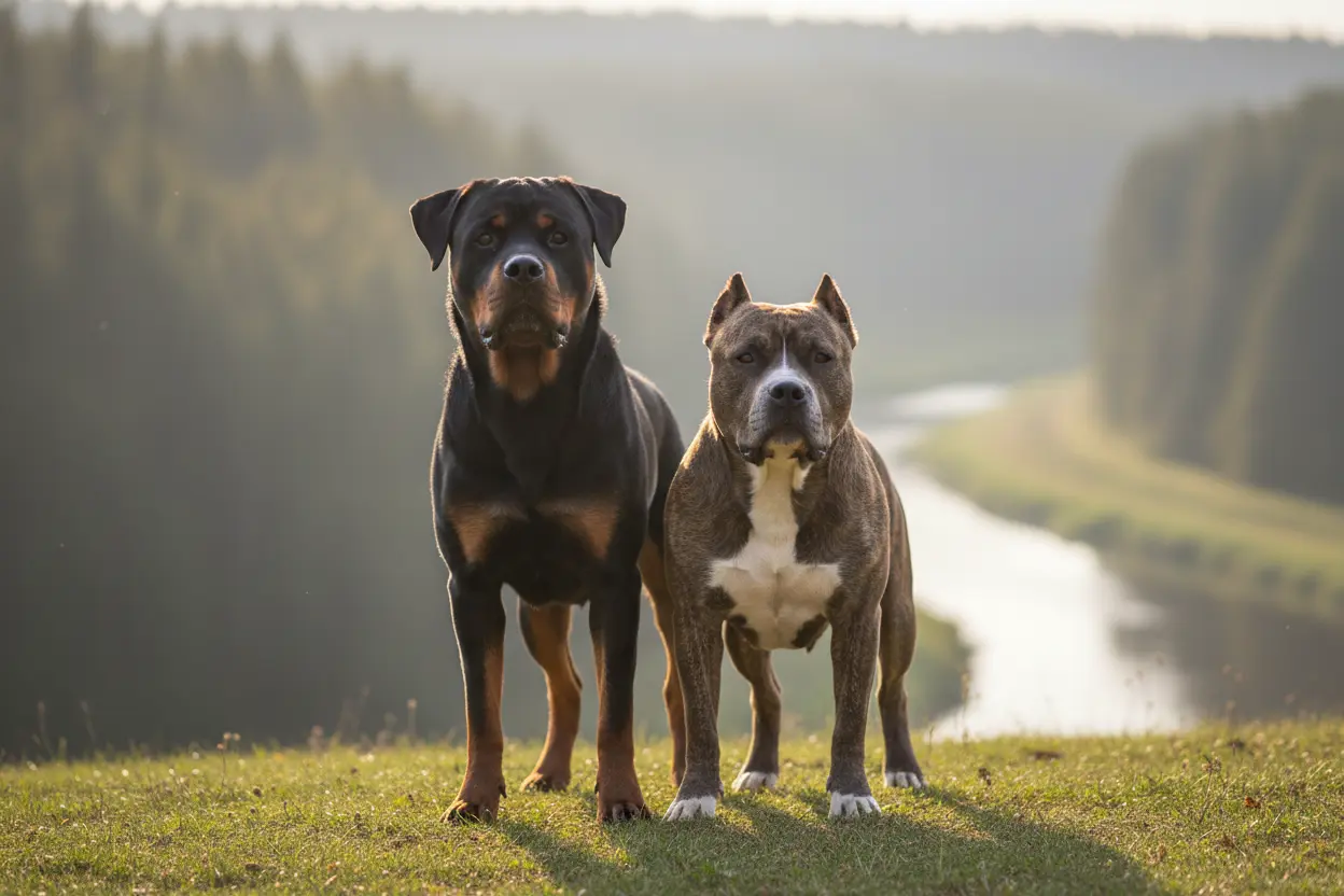 Rottweiler pitbull imponencia thumb