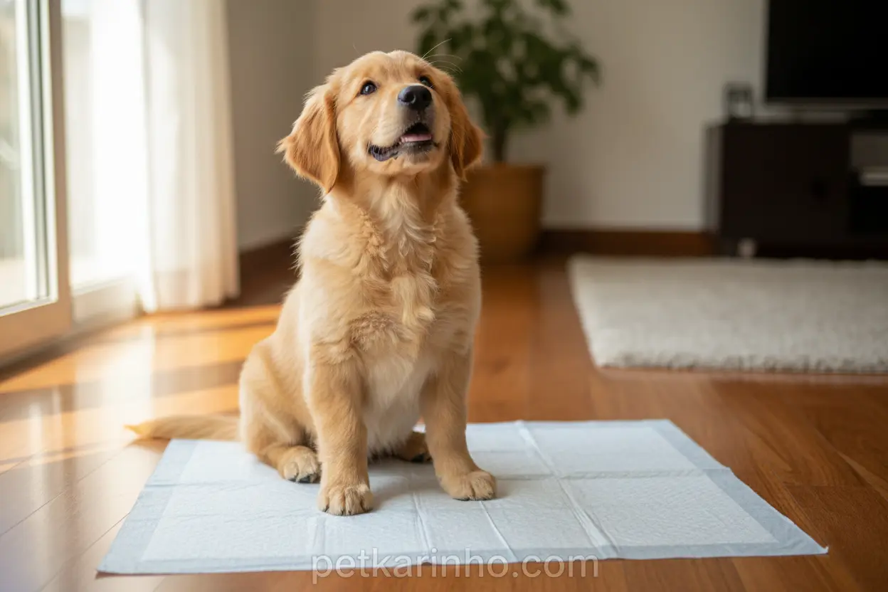 Cachorro adestrado feliz
