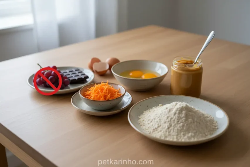 Alimentos tóxicos e seguros para cães em receitas.