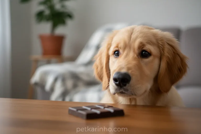Pet olhando chocolate