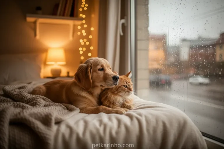 Pets seguros na chuva