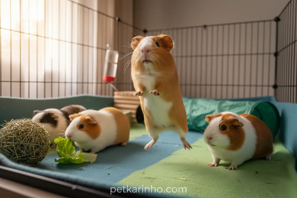 Sinais de um porquinho da índia feliz