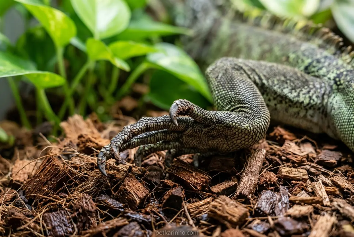 como montar terrário para iguana substrato